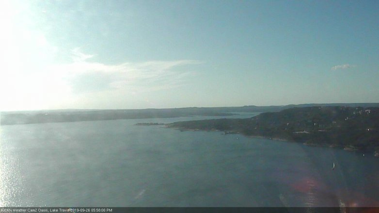 Lake Travis webcam, September 26, 2019 5:00 PM CT