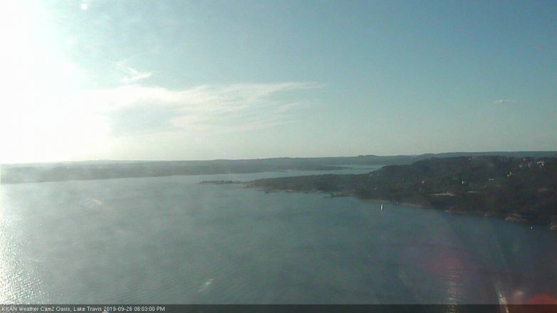 Lake Travis webcam, September 26, 2019 5:05 PM CT