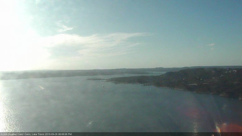 Lake Travis webcam, September 26, 2019 5:10 PM CT