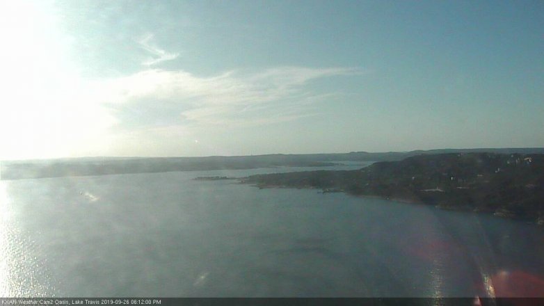 Lake Travis webcam, September 26, 2019 5:15 PM CT