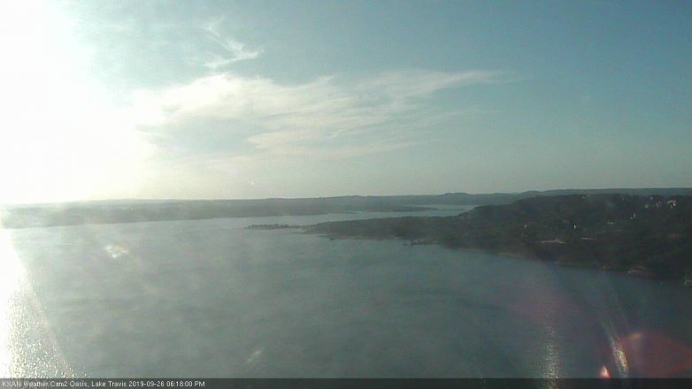 Lake Travis webcam, September 26, 2019 5:20 PM CT