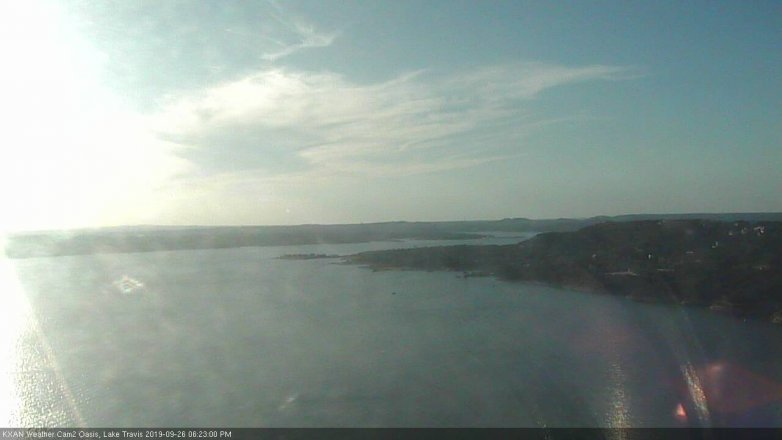 Lake Travis webcam, September 26, 2019 5:25 PM CT