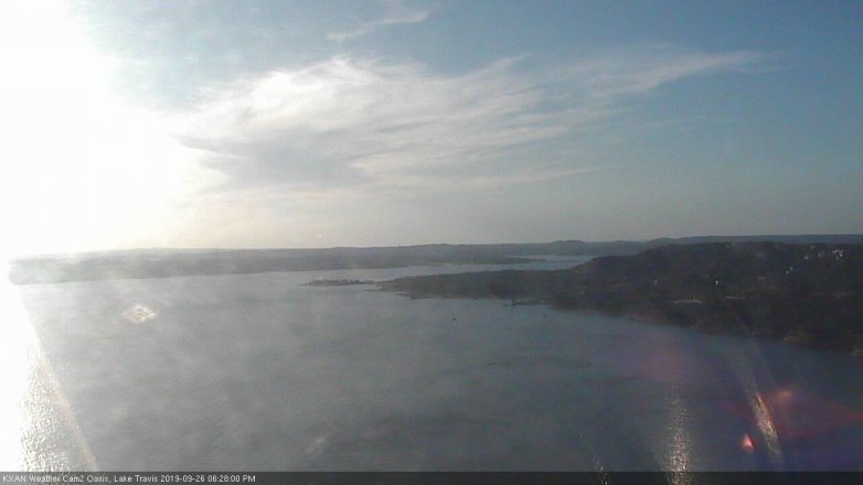 Lake Travis webcam, September 26, 2019 5:30 PM CT