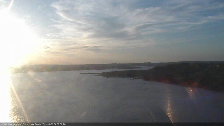 Lake Travis webcam, September 26, 2019 6:00 PM CT