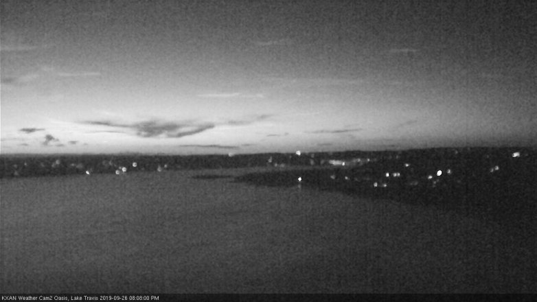 Lake Travis webcam, September 26, 2019 7:10 PM CT