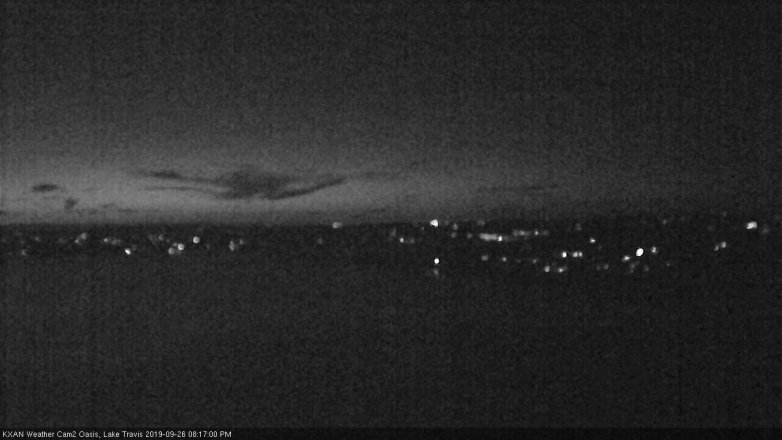 Lake Travis webcam, September 26, 2019 7:20 PM CT