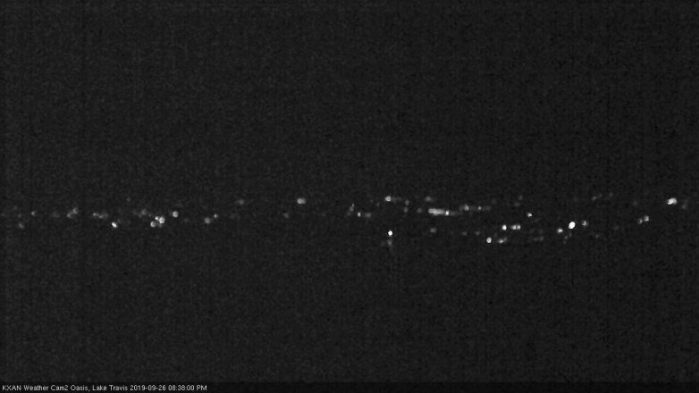 Lake Travis webcam, September 26, 2019 7:40 PM CT
