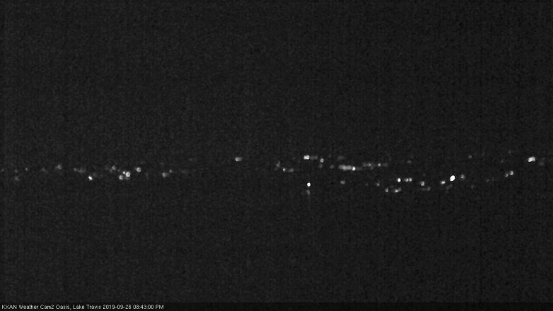 Lake Travis webcam, September 26, 2019 7:45 PM CT