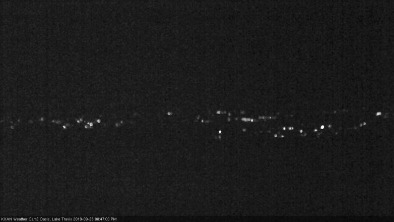 Lake Travis webcam, September 26, 2019 7:50 PM CT
