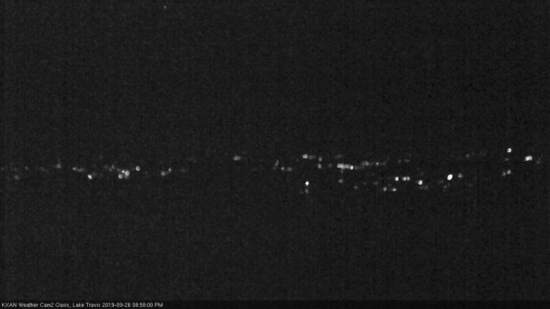 Lake Travis webcam, September 26, 2019 8:00 PM CT