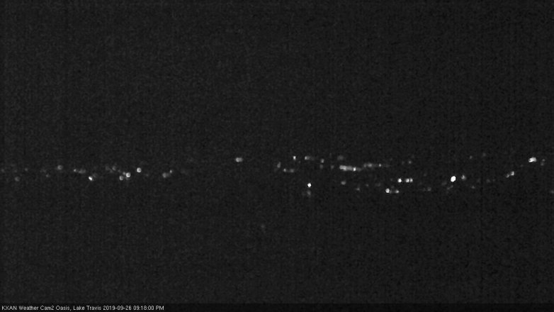 Lake Travis webcam, September 26, 2019 8:20 PM CT