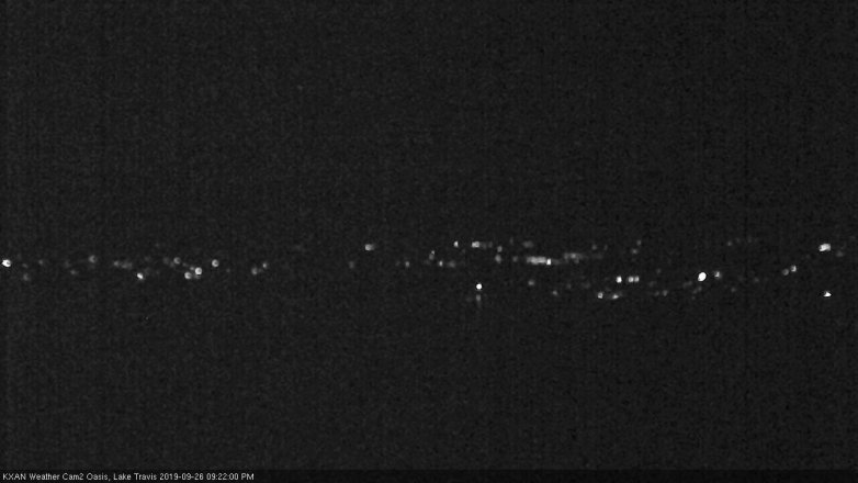 Lake Travis webcam, September 26, 2019 8:25 PM CT