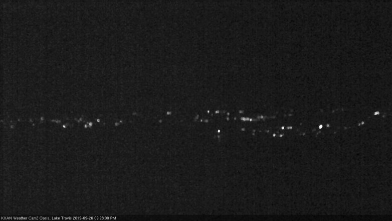 Lake Travis webcam, September 26, 2019 8:30 PM CT