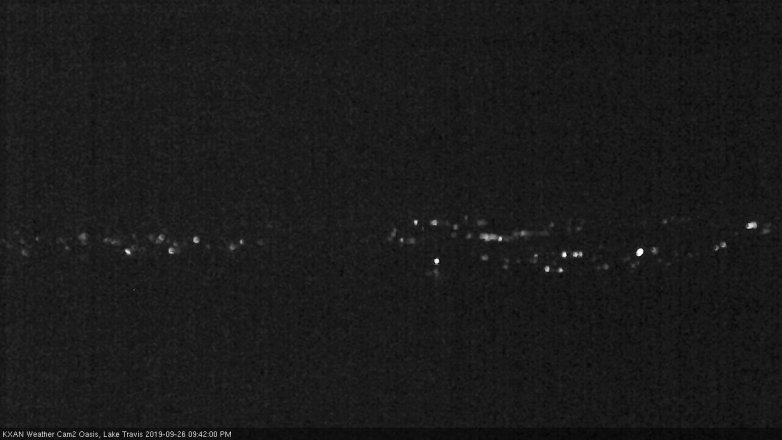 Lake Travis webcam, September 26, 2019 8:45 PM CT