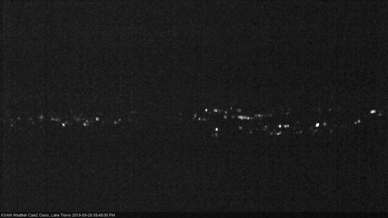 Lake Travis webcam, September 26, 2019 8:50 PM CT