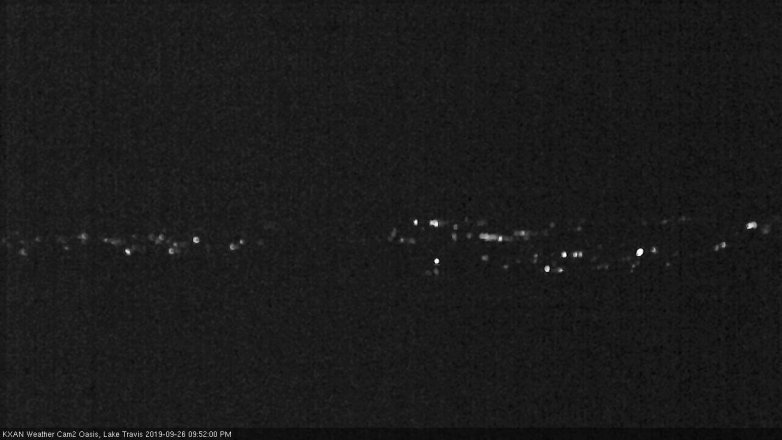 Lake Travis webcam, September 26, 2019 8:55 PM CT