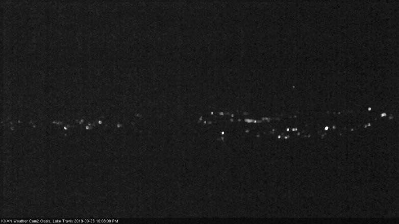 Lake Travis webcam, September 26, 2019 9:10 PM CT