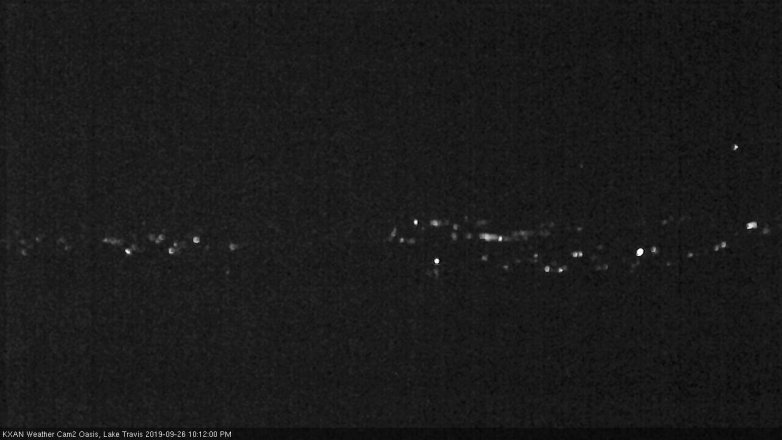 Lake Travis webcam, September 26, 2019 9:15 PM CT