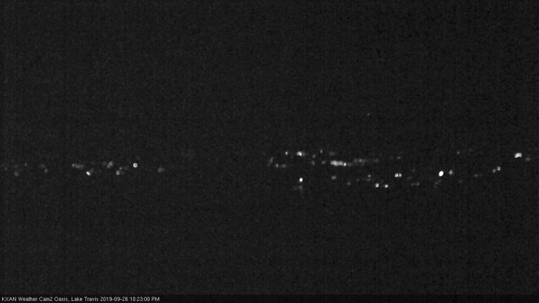Lake Travis webcam, September 26, 2019 9:25 PM CT