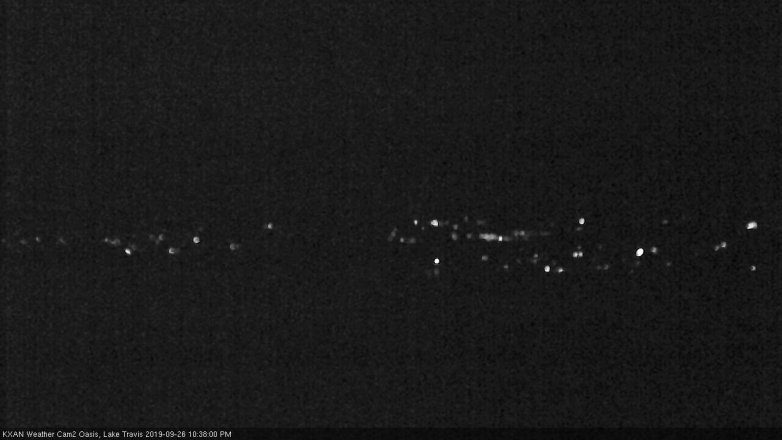 Lake Travis webcam, September 26, 2019 9:40 PM CT