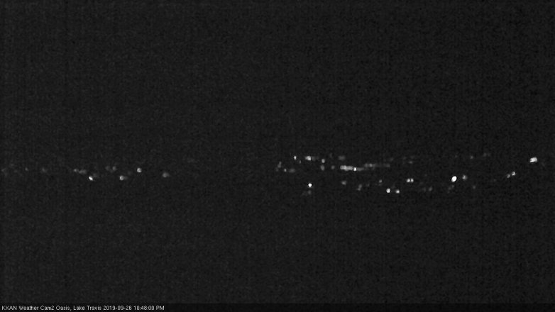 Lake Travis webcam, September 26, 2019 9:50 PM CT