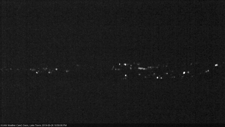 Lake Travis webcam, September 26, 2019 10:00 PM CT