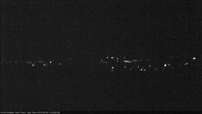 Lake Travis webcam, September 26, 2019 10:05 PM CT