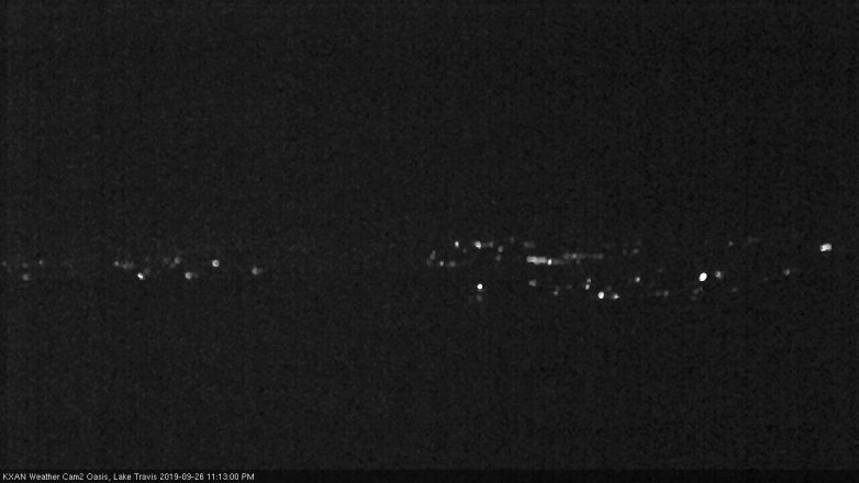 Lake Travis webcam, September 26, 2019 10:15 PM CT