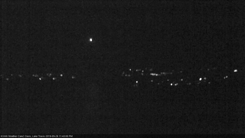 Lake Travis webcam, September 26, 2019 10:45 PM CT