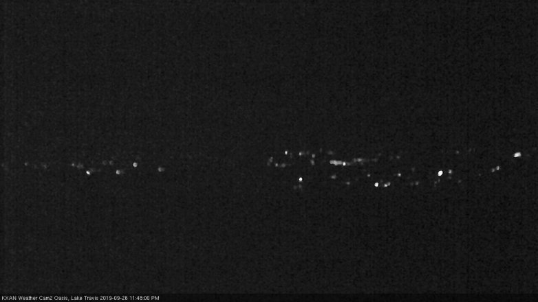 Lake Travis webcam, September 26, 2019 10:50 PM CT