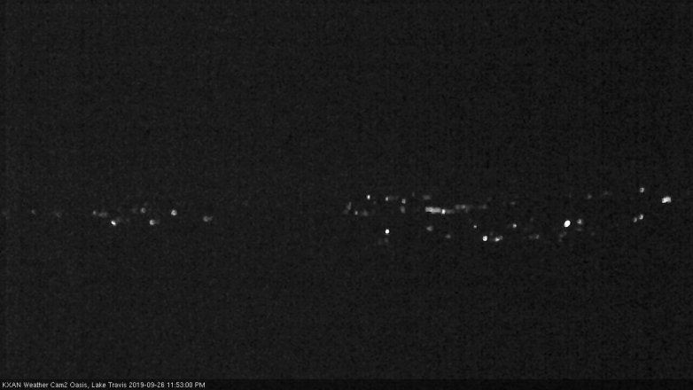Lake Travis webcam, September 26, 2019 10:55 PM CT