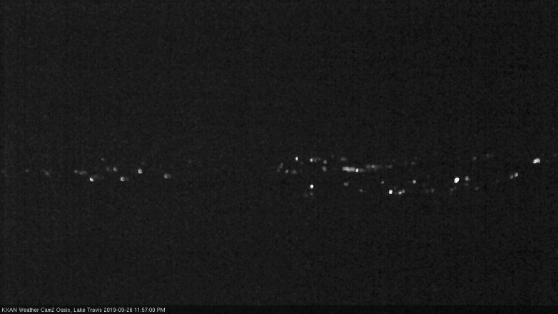Lake Travis webcam, September 26, 2019 11:00 PM CT