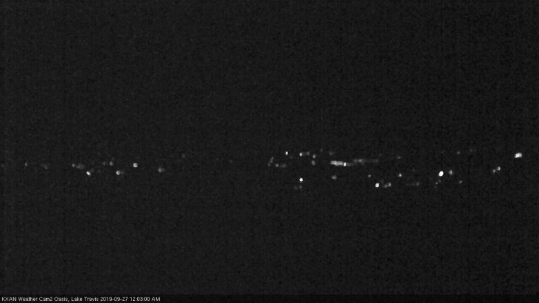 Lake Travis webcam, September 26, 2019 11:05 PM CT