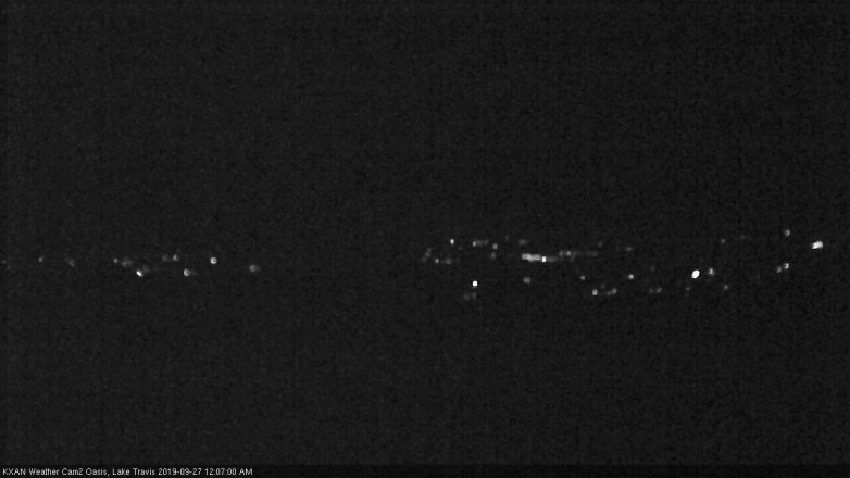 Lake Travis webcam, September 26, 2019 11:10 PM CT