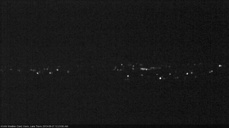 Lake Travis webcam, September 26, 2019 11:25 PM CT
