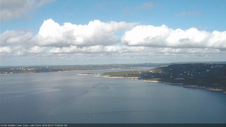 Lake Travis webcam, September 27, 2019 9:10 AM CT