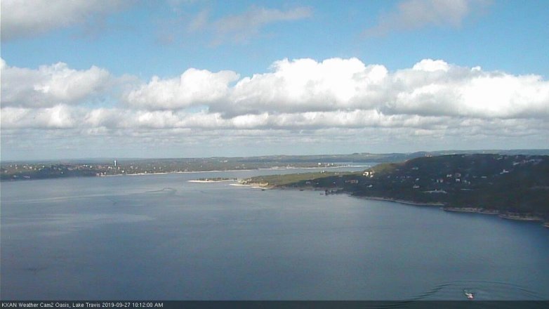 Lake Travis webcam, September 27, 2019 9:15 AM CT