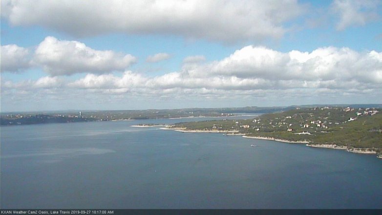 Lake Travis webcam, September 27, 2019 9:20 AM CT