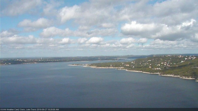 Lake Travis webcam, September 27, 2019 9:30 AM CT