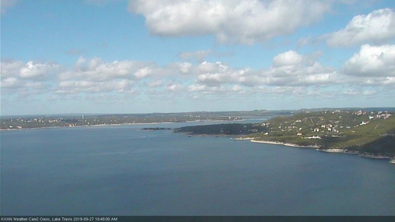 Lake Travis webcam, September 27, 2019 9:50 AM CT