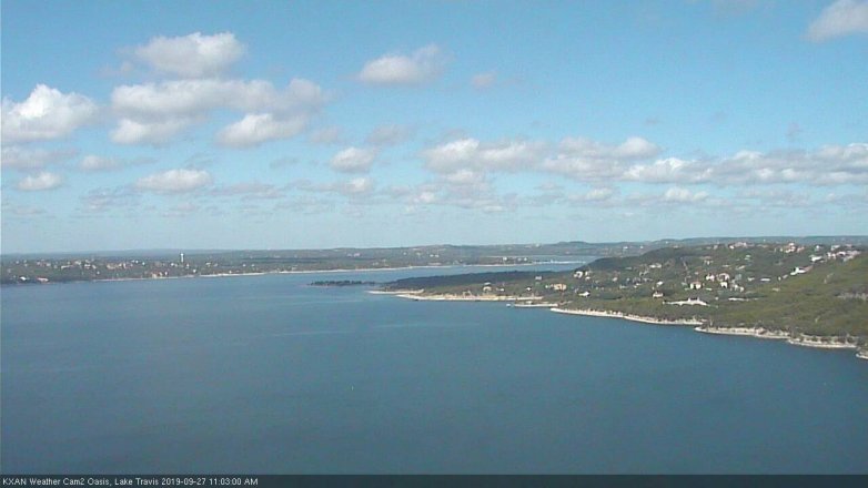 Lake Travis webcam, September 27, 2019 10:05 AM CT