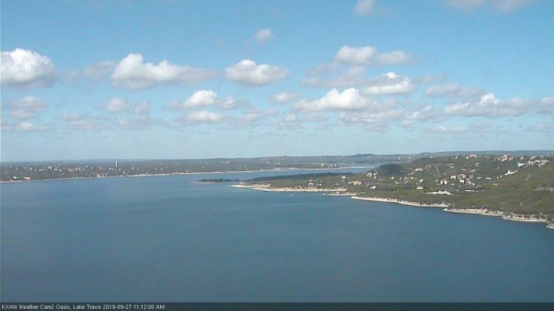 Lake Travis webcam, September 27, 2019 10:15 AM CT