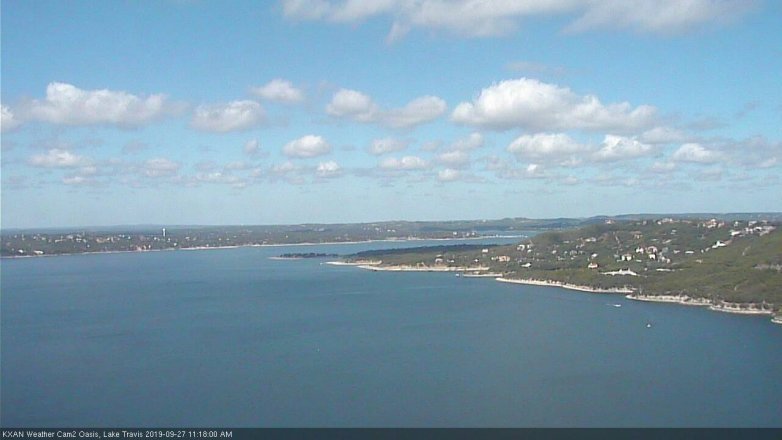 Lake Travis webcam, September 27, 2019 10:20 AM CT