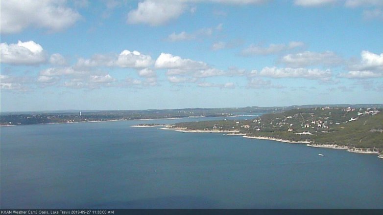 Lake Travis webcam, September 27, 2019 10:35 AM CT