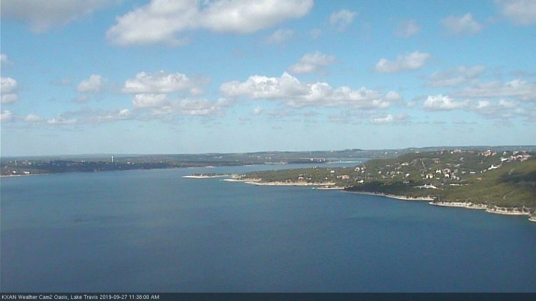 Lake Travis webcam, September 27, 2019 10:40 AM CT