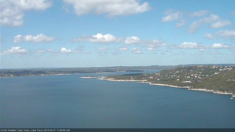 Lake Travis webcam, September 27, 2019 10:50 AM CT