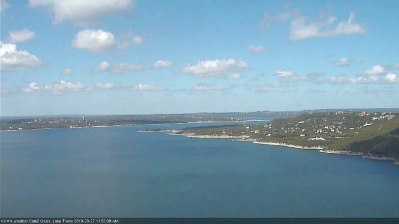 Lake Travis webcam, September 27, 2019 10:55 AM CT