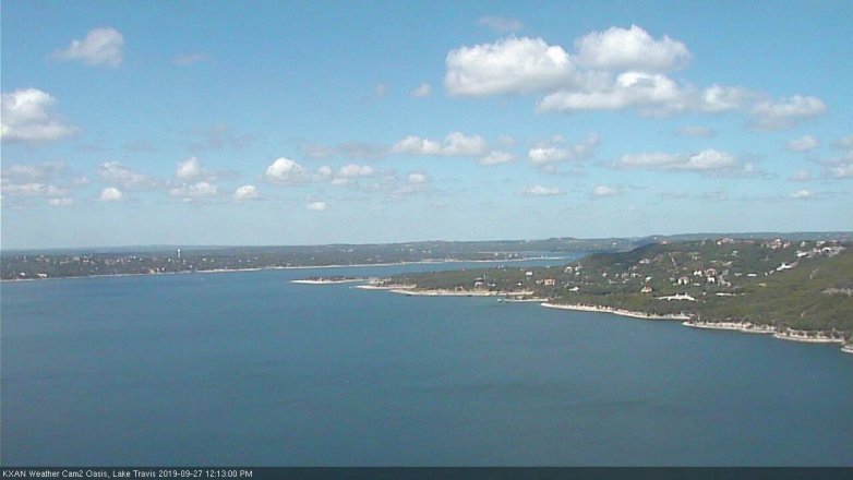 Lake Travis webcam, September 27, 2019 11:15 AM CT