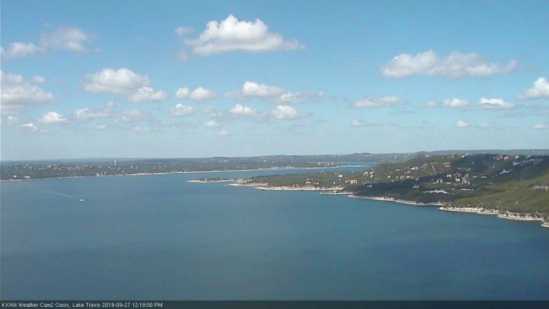 Lake Travis webcam, September 27, 2019 11:20 AM CT