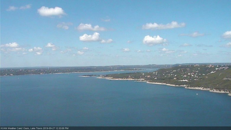 Lake Travis webcam, September 27, 2019 11:35 AM CT